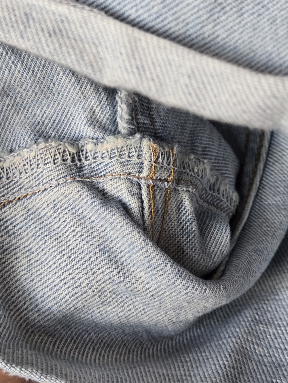 AGOLDE Dee High Rise Rolled Hem Denim Short Organic Cotton Size 28 - Picture 9 of 12